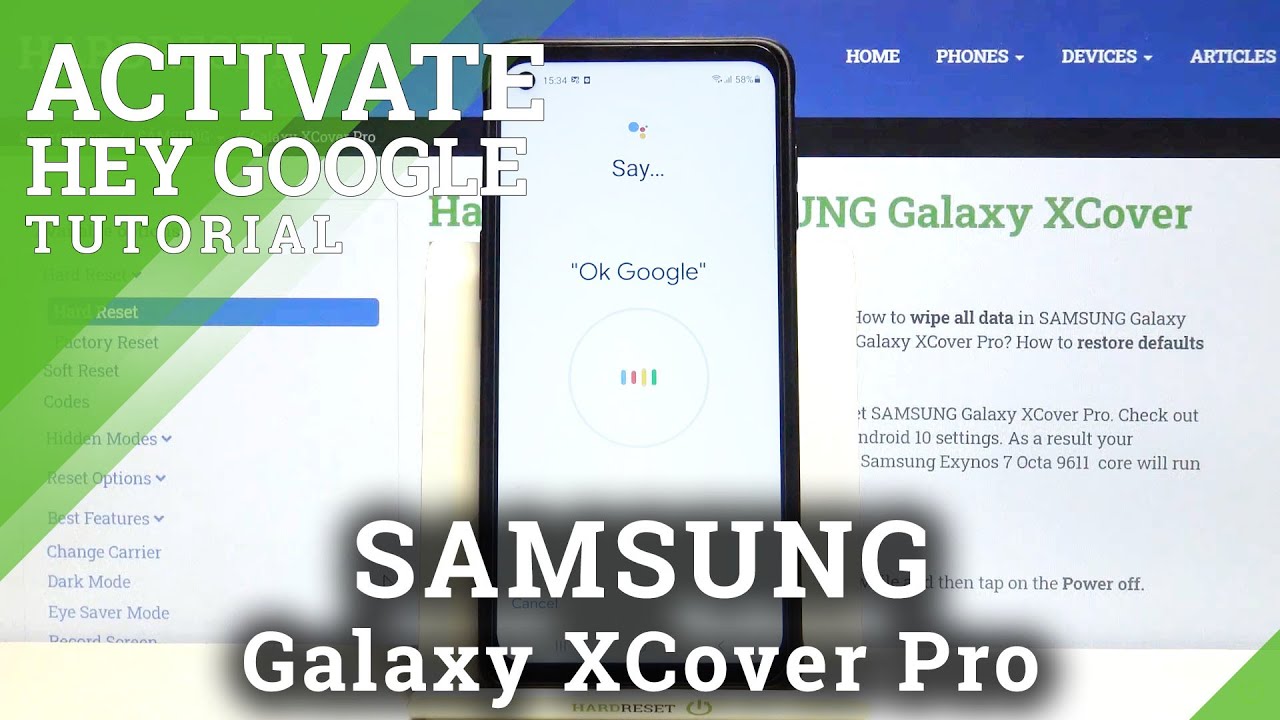 Activate and Use "Hey, Google” Option - SAMSUNG Galaxy XCover Pro