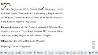 Eğitim Vadisi AYT Edebiyat 15.Föy Cumhuriyet Dönemi Şiiri 1 Konu Anlatım Videoları