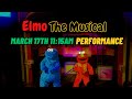 Elmo The Musical March 17th 11 15AM Performance Sesame Place Philadelphia
