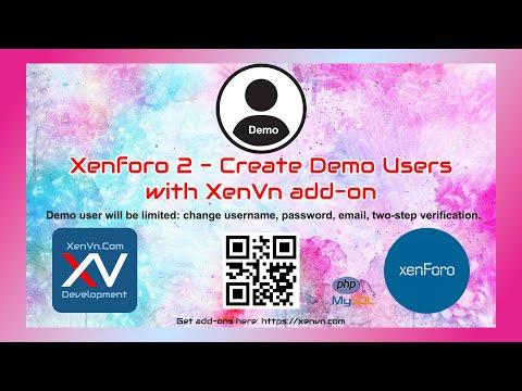 Xenforo 2 - Create Demo Users with XenVn add-on