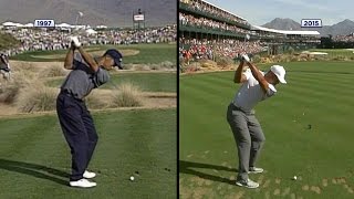 Tiger Woods swing comparison 1997 vs. 2015