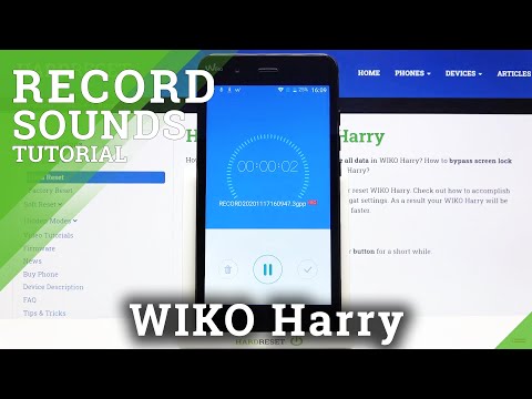 How to Record Sounds with Wiko Harry – Operate Voice Recorder