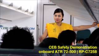 preview picture of video 'Cebu Pacific Safety Demonstration'