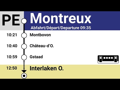 GoldenPass Express Ansagen/annonces » PE Montreux — Interlaken Ost | SLBahnen