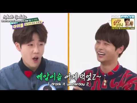 [ENG-SUB] 151202 Weekly Idol - Sungkyu  and N Rap Battle Full Cut
