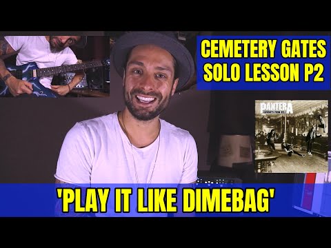 'PLAY IT LIKE DIMEBAG' #17 PANTERA CEMETERY GATES Solo Lesson by Attila Voros (Part II)