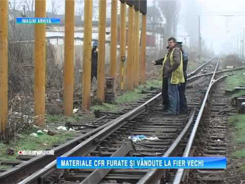 MATERIALE CFR FURATE SI VÂNDUTE LA FIER VECHI
