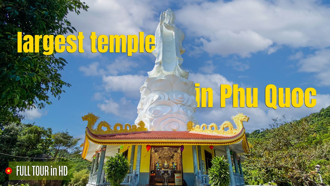Experience the spiritual serenity of Ho Quoc Pagoda through a video tour, showcasing its stunning architecture and tranquil surroundings.