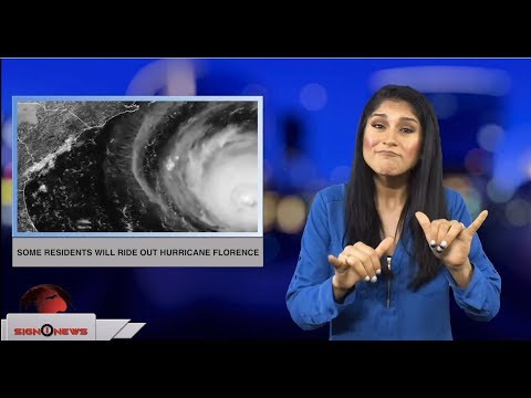 Some residents will ride out Hurricane Florence (ASL - 9.13.18)