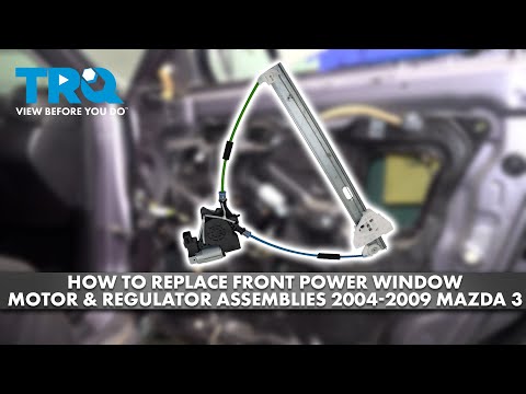 How to Replace Front Power Window Motor & Regulator Assemblies 2004-2009 Mazda 3