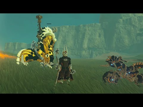 Phantom Ganon Kills a Gold Lynel on The Master Cycle Zero - Zelda Breath of the Wild