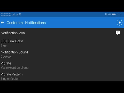 Huawei p20 How to setup notification sound for sms messages