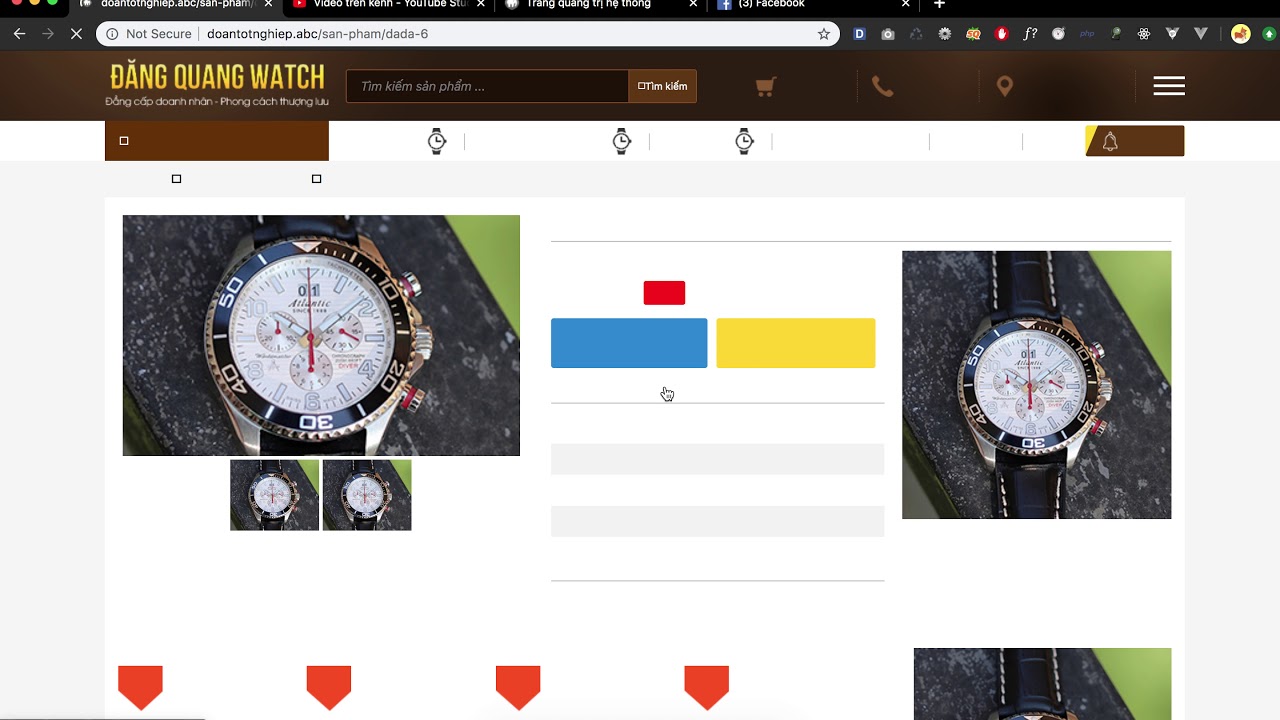 [Seri] - Website đồng hồ - Hiển thị keyword ra trang chi tiết sản phẩm
