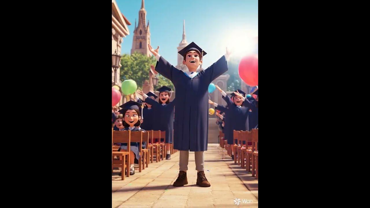 AI Graduation Triumph: Cheering for Success 🎓✨👏