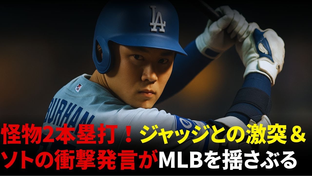 【大谷翔平】怪物2本塁打！ジャッジとの激突＆ソトの衝撃発言がMLBを揺さぶる！【海外の反応 MLBメジャー 野球】