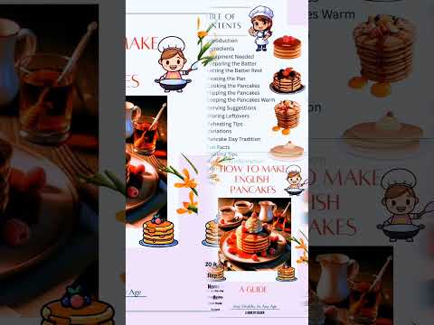 How To Make English Pancakes | 20 Step By Step Home Made Recipes #pancakebreakfast #japanesepancakes