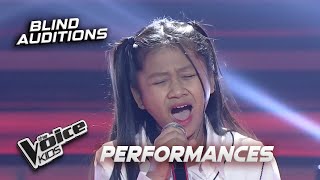 The Voice Kids Philippines: Amirah Posadas&#39; CRY OF PASSION in &#39;Don&#39;t Cry Out Loud&#39;! |Blind Auditions