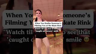 When you realize someones filming you at the skate rink