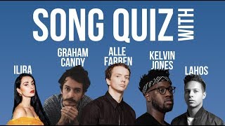 Song Quiz Challenge mit Alle Farben, Kelvin Jones, Graham Candy, Ilira und Lahos