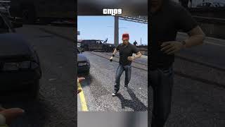 One Snowball = Instant Knockout! ❄️💥😂#gta5  #gta #shorts