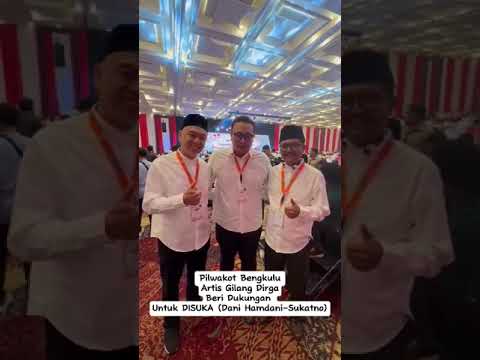 Artis Gilang Dirga Mengajak Warga Kota Pilih Dani-Sukatno