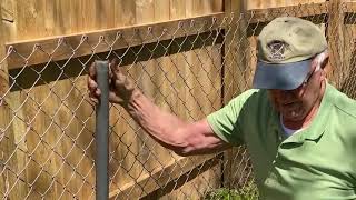 How to Remove Steel Chain Link Fence Posts (Minimal Digging)