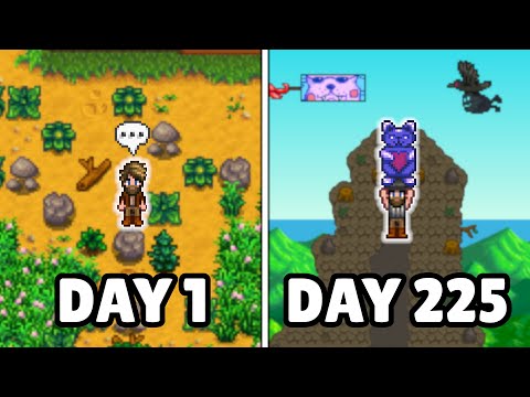 I Played 225 PERFECT Days of Stardew Valley - The Movie