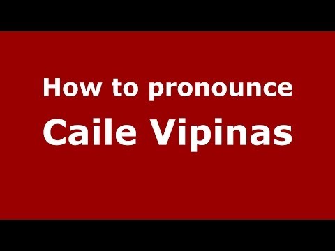 How to pronounce Caile Vipinas (Italian/Italy) - PronounceNames.com