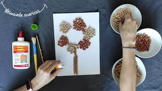 Collage con legumbres y pastas