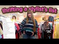 I Thrifted What A STYLIST Told Me To Thrift With Me At 5 Thrift Stores TRY ON HAUL