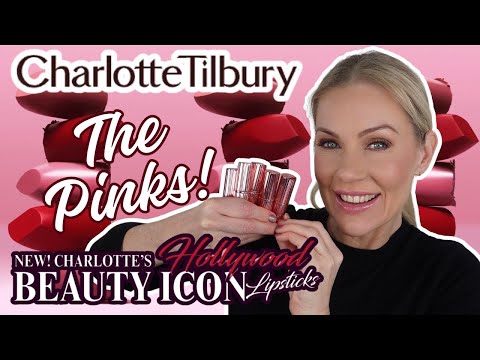 NEW! CHARLOTTE TILBURY HOLLYWOOD BEAUTY ICON LIPSTICKS - THE PINKS in the K.I.S.S.I.N.G FORMULA