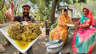 SIGRI PE WHOLE CAULIFLOWER SABZI YOU HAVE NEVER EATEN RECIPE SIRIYARI ROYAL FAMILY RAJASTHAN