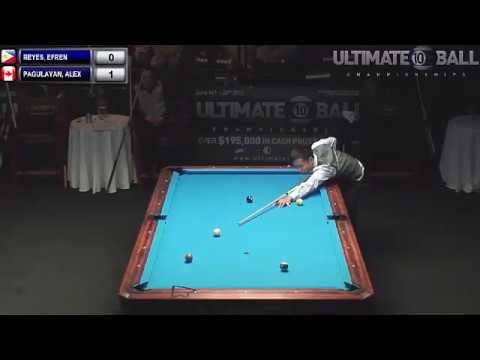 Legend Efren Reyes V.S Alex Pagulayan Spectacular 10 Balls 2013