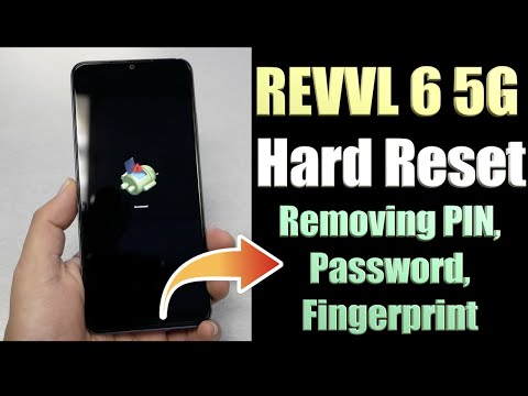 Revvl 6 5G How to Hard Reset Removing PIN, Password, Fingerprint