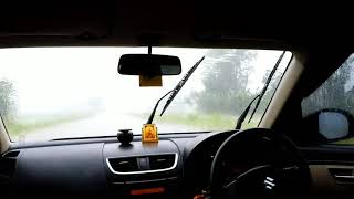 Driving Car in Heavy Rain  Swift Dzire 2021 NH 27 