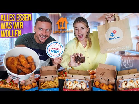 1 Tag lang nur Essen bestellen! Alles was wir wollen 😍