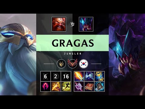 Gragas Jungle vs Rek'Sai - KR Grandmaster Patch 25.15