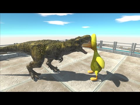 RAINBOW FRIEND YELLOW LAVA DEATH FALL- Animal Revolt Battle Simulator