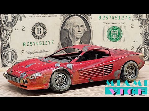 Restoration for One Dollar Ferrari Testarossa Miami Vice adandoned car