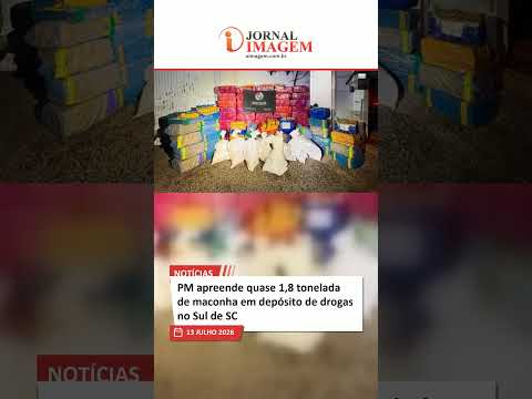 PM apreende quase 1,8 tonelada de maconha em depósito de drogas no Sul de SC