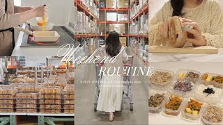 【vlog】平日をラクにする、社会人の週末ルーティン🛒｜Costcoでの買い出しと冷凍弁当作り