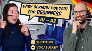 Easy and Slow German Podcast for Beginners (A1-A2)🎤✨ | Real-life Dialogue for Listening Practice