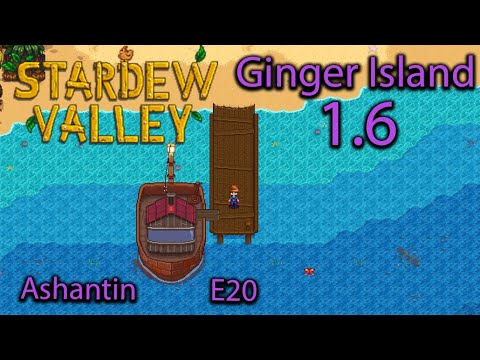 Stardew Valley 1.6 Ginger Island 20 Finding Leo, Mango Sapling &  The Volcano Dwarf  #stardewvalley