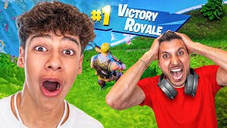 My Dad Finally Wins Victory Royale!