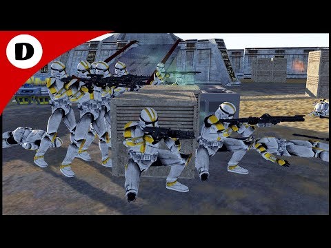 Battle for Felucian Military Base - Men of War: Star Wars Mod