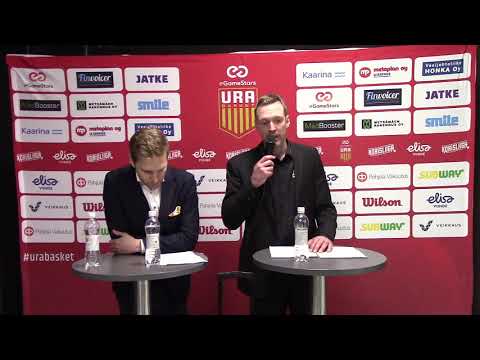 Korisliiga: Ura Basket eGameStars - Kobrat 19.1.2020 lehdistötilaisuus