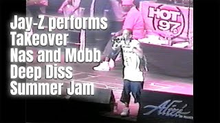 Jay-Z performs Takeover 2001 Summer Jam