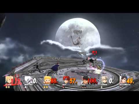 Smash God Cody plays SSB4 WiiU Dlc Battle