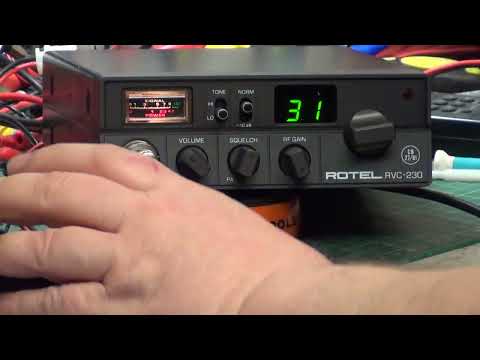 Rotel RVC230 CB27/81 UK FM CB radio - On The Air test