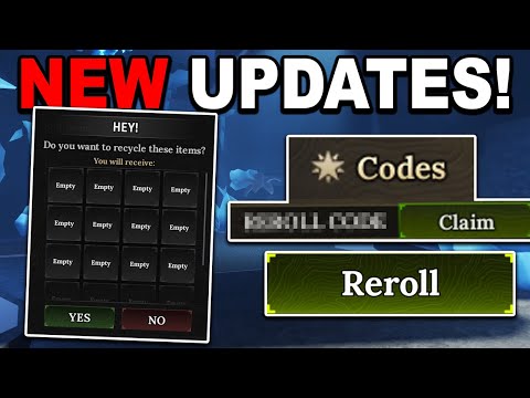 NEW BIG UPDATES & REROLL CODES!?  in The Forge Roblox